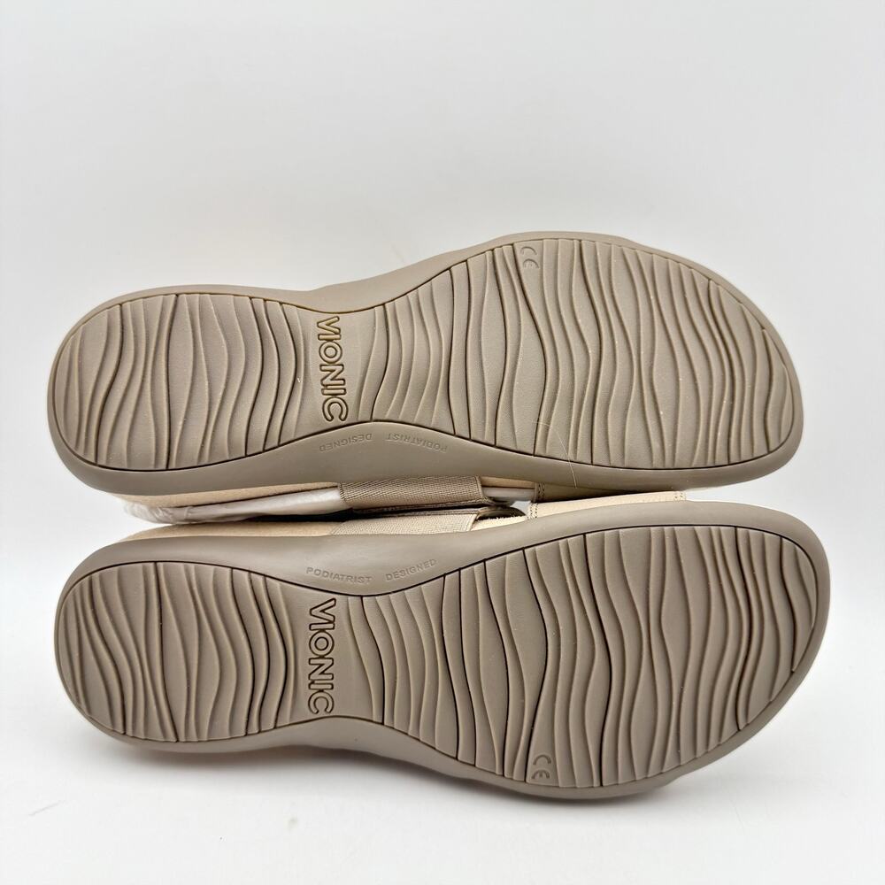Vionic Womens Morro Slingback Sandals US 8.5 EU 39 Taupe Leather NIB - Picture 11 of 12